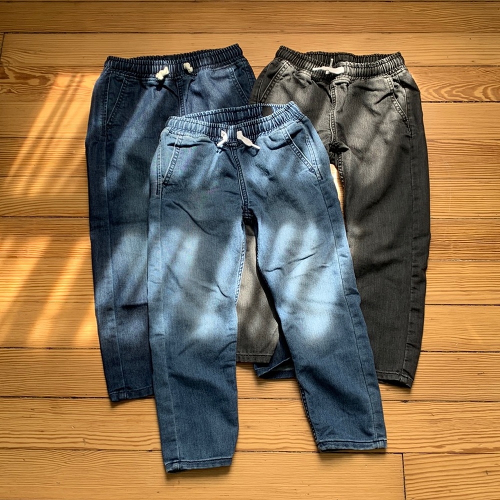 Three Pairs of H&M Boys Jogger Jeans